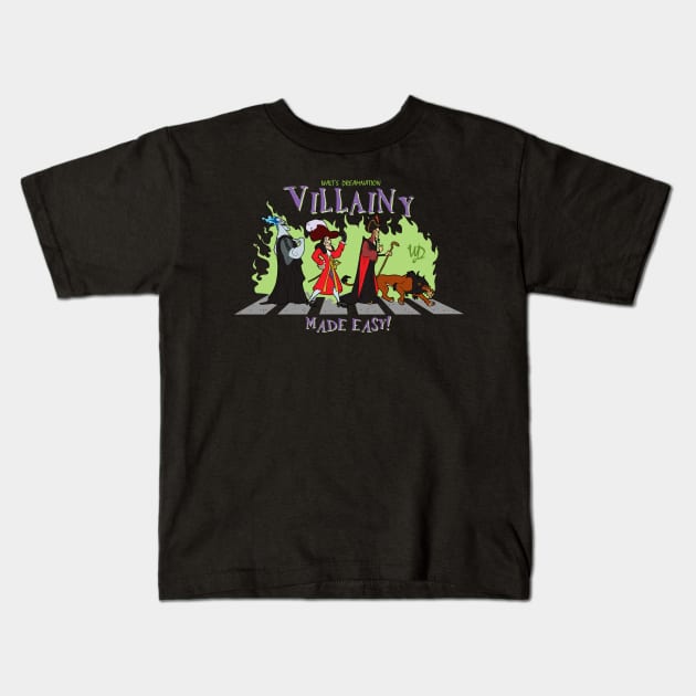 Villainy Made Easy! 2 Kids T-Shirt by ProlificLifeforms